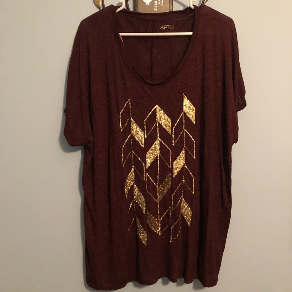 🔴Women’s Apt 9 Arrow shirt size 1X🔴